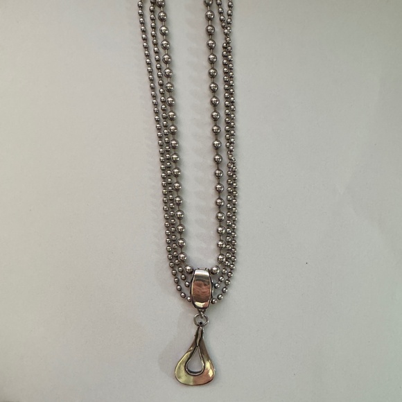 Sterling Silver - Silpada - Triple Strand Necklace - Picture 3 of 7